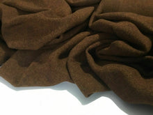 Load image into Gallery viewer, New High Class Designer 100% Wool Cinnamon Colour Fabric 62&quot; Garment Material