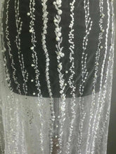 Load image into Gallery viewer, NEW High Class Designer Iced White Bridal Border Floral Pearl Lace Fabric 47”