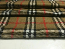 Load image into Gallery viewer, New High Class Designer Poly Wool Mix Check Fabric 59&quot; 150 cm Garment Material