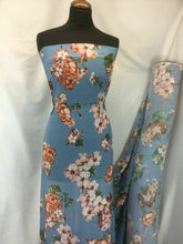 Load image into Gallery viewer, NEW High Class Designer Multicoloured Chiffon Floral Print Fabric 59&quot;151cm Dress