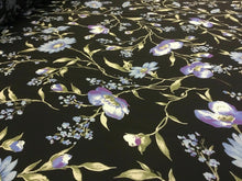 Load image into Gallery viewer, NEW Beautiful Designer German Viscose Floral Print Fabric 58&#39;&#39; 149 cm Dress Art