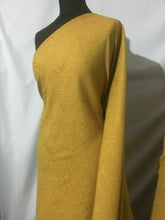 Load image into Gallery viewer, New High Class Designer Mustard Heavy Jacquard Brocade Shiny Cloque Fabric
