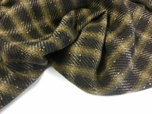 NEW High Class Multi-colour Check Wool Boucle Fabric 59"150cm As Seen On Catwalk