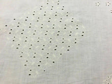 Load image into Gallery viewer, NEW White 100% Cotton Anglaise Multi broidery Ring Holes Fabric Dry Lace