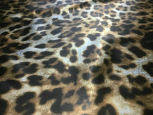 Load image into Gallery viewer, NEW High Class Designer Multicoloured Silky Soft Satin Leopard Print Fabric 6