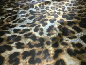 NEW High Class Designer Multicoloured Silky Soft Satin Leopard Print Fabric 6