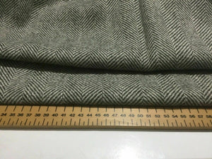 New Highest Quality 100% Wool Herringbone Overcoat Weight Fabric Made in England