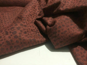 New High Class Designer Multicoloured Cheetah Print Wool Fabric 59"150cm Garment