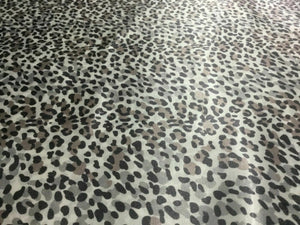 NEW High Class Designer Multicoloured Silky Soft Satin Leopard Print Fabric 3