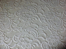 Load image into Gallery viewer, NEW High Class Designer Ivory Stretch Net Guipure Floral Scalp Lace Fabric Off W