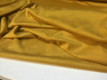 Load image into Gallery viewer, NEW High Class Designer Mustard Colour Suede Spandex Stretch Fabric Valentino DG