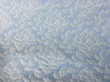 Load image into Gallery viewer, NEW High Class Designer Petrol Blue Floral Stretch Jacquard Brocade Art Fabric