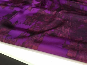 NEW Italian High Class Designer Soft Satin Print Fabric Material 58" 148 cm