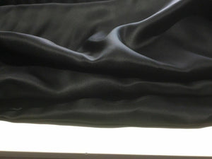 New High Class Designer Black 100% Silk Twill Fabric 39" 101 cm Made In England SECONDS