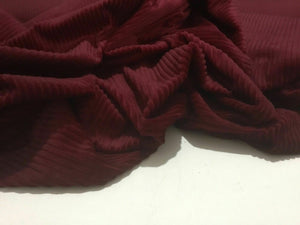 NEW High Class Designer Maroon Colour Jumbo Corduroy Fabric 44'' 112 cm Material