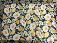 Load image into Gallery viewer, NEW 100% Silk Chiffon Floral Leaves Fabric 53&quot; 136 cm Leaf Dress Cloth Garment