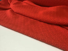 Load image into Gallery viewer, NEW High Class Designer Red Colour Jacquard Elastane Fabric 53’’ 136 cm Material