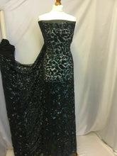 Load image into Gallery viewer, New High Class Designer Bottle Green Heavy Sequins Lace Fabric 59&#39;&#39; Party Dress