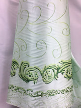 Load image into Gallery viewer, NEW High Class Designer Italian Greens Nature Satin Print Fabric Art Material