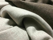 Load image into Gallery viewer, New High Class Designer Dark Beige Cationic Cream Reversible Wool Fabric Garment