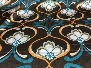 NEW Gorgeous High Class Designer Multicoloured Classic Floral Satin Print Fabric