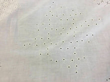Load image into Gallery viewer, NEW White 100% Cotton Anglaise Multi broidery Ring Holes Fabric Dry Lace