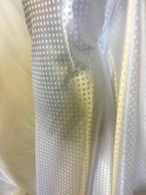 Load image into Gallery viewer, New White Colour Silky Satin Bridal Polka Dott Jacquard Print Fabric 58&#39;&#39; 149cm