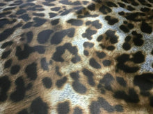 Load image into Gallery viewer, NEW High Class Designer Multicoloured Silky Soft Satin Leopard Print Fabric 6