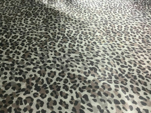 NEW High Class Designer Multicoloured Silky Soft Satin Leopard Print Fabric 3