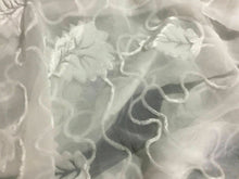 Load image into Gallery viewer, NEW High Class Designer White Ivory Bridal Chiffon Floral Velvet Burnout Fabric (SECONDS)