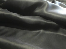 Load image into Gallery viewer, New High Class Designer Black 100% Silk Twill Fabric 39&quot; 101 cm Made In England SECONDS