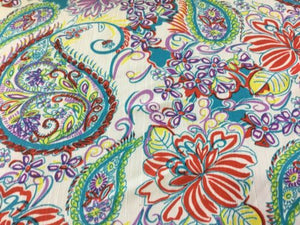 NEW Designer Multicoloured Floral Crinkle Chiffon Print Fabric Cloth Material