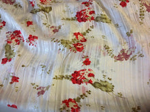 Load image into Gallery viewer, NEW 100% Silk Satin Chiffon Crepe De Chine Burnout Floral Print Fabric 43&quot; Dress