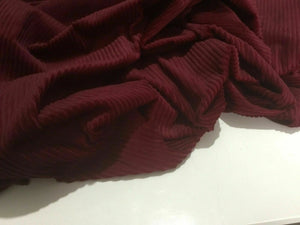 NEW High Class Designer Maroon Colour Jumbo Corduroy Fabric 44'' 112 cm Material