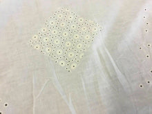 Load image into Gallery viewer, NEW White 100% Cotton Anglaise Multi broidery Ring Holes Fabric Dry Lace