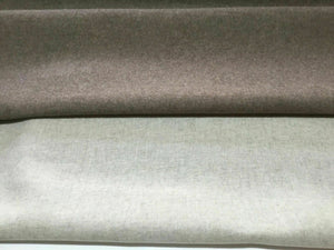 New High Class Designer Dark Beige Cationic Cream Reversible Wool Fabric Garment
