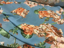 Load image into Gallery viewer, NEW High Class Designer Multicoloured Chiffon Floral Print Fabric 59&quot;151cm Dress