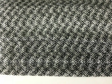 Load image into Gallery viewer, New High Class Heavy White Black Herringbone Wool Boucle Fabric 59&quot; 151 cm