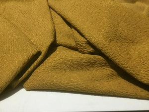 New High Class Designer Mustard Heavy Jacquard Brocade Shiny Cloque Fabric