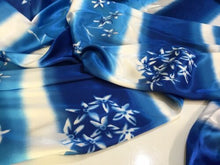 Load image into Gallery viewer, NEW High Class Designer Stripe Floral Satin Print Fabric 44&quot; 112 cm Material