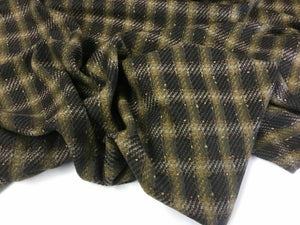 NEW High Class Multi-colour Check Wool Boucle Fabric 59"150cm As Seen On Catwalk