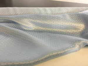 NEW 100% Silk Matt Silver Silk Marocain Spots Fabric 54" Dress Cloth Material