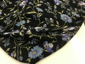 NEW Beautiful Designer German Viscose Floral Print Fabric 58'' 149 cm Dress Art