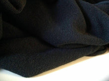 Load image into Gallery viewer, NEW 100% Jet Black Wool Jersey Fabric 39&quot;100cm High Class Designers Garment H/BS