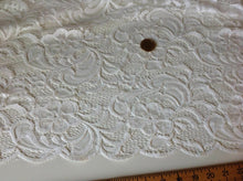 Load image into Gallery viewer, NEW High Class Designer Ivory Stretch Net Guipure Floral Scalp Lace Fabric Off W