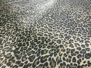 NEW High Class Designer Multicoloured Silky Soft Satin Leopard Print Fabric 4