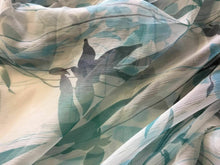 Load image into Gallery viewer, NEW 100% Silk Crinkle Chiffon Floral Print Fabric 59&quot; 150 cm Dress Scarf