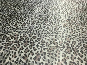 NEW High Class Designer Multicoloured Silky Soft Satin Leopard Print Fabric 3