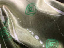 Load image into Gallery viewer, New High Class Designer Silky Satin Border Greek Ocean Print Fabric 44&quot; 112 cm