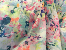 Load image into Gallery viewer, Beautiful Multicolour Chiffon Georgette Summer Floral Print Fabric 59&quot; 151cm She